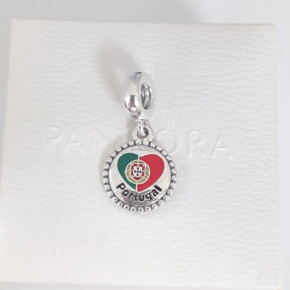Pandora Portugal Flag Dangle Charm S925 Silver with box - Picture 8 of 8